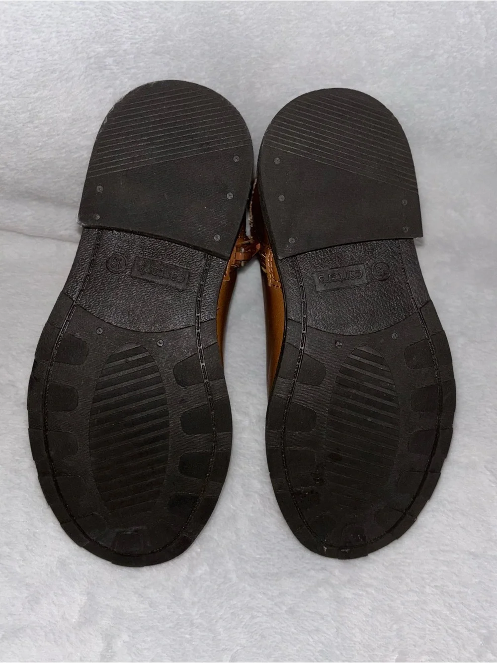 Carter's Toddler Tan Faux-Leather Ankle Boots